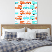 Toile Rétro Camping Trailer Turquoise (Insitu(Chambre))