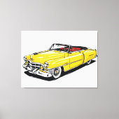 Toile Rétro Classique Cabriolet PopArt Latéral (Recto)