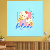 Toile Retro Italian Ice Cream Cones (Insitu(Salon))