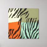 Toile Retro Motif Zebra Pop Art Enveloppé<br><div class="desc">Toile Retro Motif Zebra Pop Art Enveloppé</div>