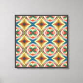 Toile Retro Pop Art Geometric Color Block Pattern (Recto)