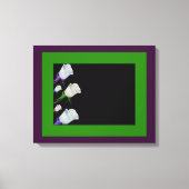 Toile Retro Rose Représentée (Recto)