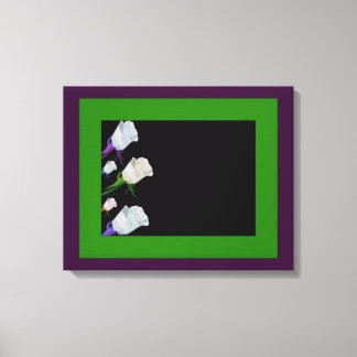 Toile Retro Rose Représentée