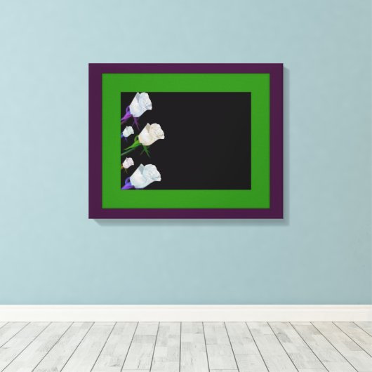 Toile Retro Rose Représentée (Insitu (Plancher de Bois))