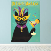 Toile Retro Sophisticats Its Time to Mardi Gras Martini (Insitu (Plancher de Bois))