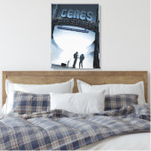 Toile Retro Space Travel Poster-Nwarf Planet Ceres. (Insitu(Chambre))