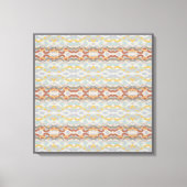 Toile Retro Summer Geometric Color Block Pattern Design  (Recto)