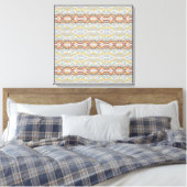 Toile Retro Summer Geometric Color Block Pattern Design  (Insitu(Chambre))
