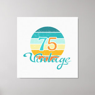 Toile Retro Sunset 75 Vintage