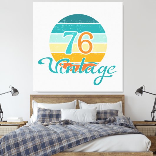 Toile Retro Sunset 76 Vintage (Insitu(Chambre))