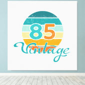 Toile Retro Sunset 85 Vintage Distressed (Insitu (Plancher de Bois))