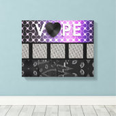 Toile Retro Vape Lips Metal (Insitu (Plancher de Bois))