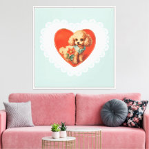 Retro Vintage Coquette Pastel Bébé Animaux Chien