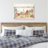 Toile Réunion de Hernando Cortes et Montezuma (Insitu(Chambre))