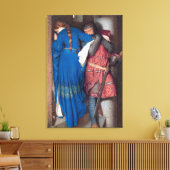 Toile Réunion sur les escaliers à tourelle (par F.W. Bur (Insitu(Salon))