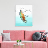 Toile Rêve de plume aquarelle (Insitu(Salon))