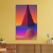 Toile Rêve de pyramide machiné (Insitu(Salon))