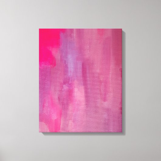 Toile Rêve rose Art Abstrait (Recto)
