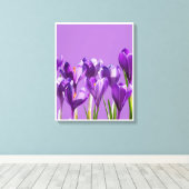 Toile Réveil du Crocus Pourpre (Insitu (Plancher de Bois))