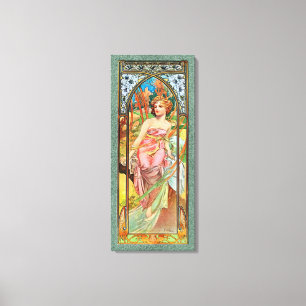 Toile Réveil matinal par Alphonse Mucha