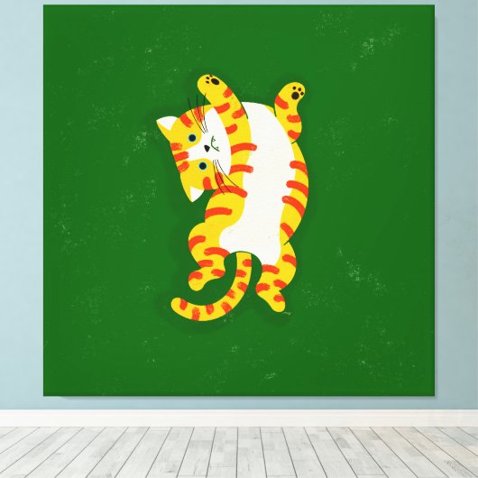 Toile Réveillez-vous Chat (Insitu (Plancher de Bois))