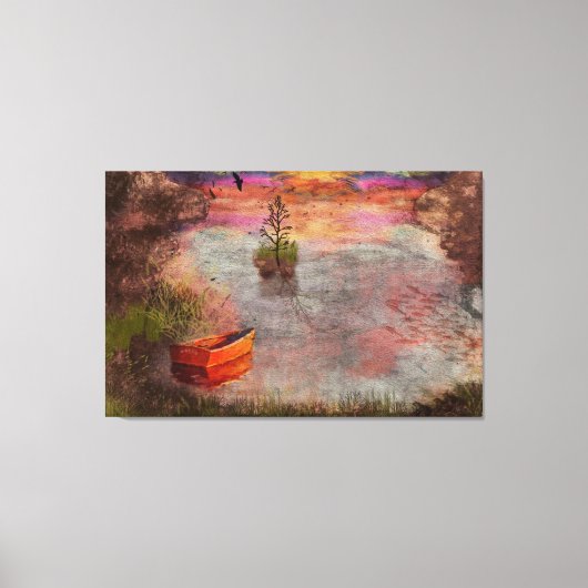 Toile Réveillon fin été à Lambshire Cove (Recto)