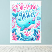 Toile Rêver à travers les vagues (Insitu (Plancher de Bois))