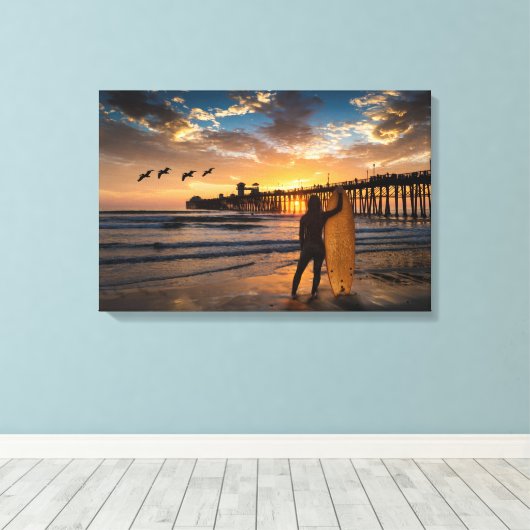 Toile Rêver de grosses vagues (Insitu (Plancher de Bois))