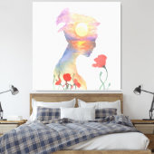 Toile Rêver d'un coucher de soleil (Insitu(Chambre))