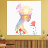 Toile Rêver d'un coucher de soleil (Insitu(Salon))