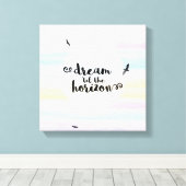 Toile Rêver jusqu'à l'horizon (Insitu (Plancher de Bois))
