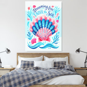 Toile Rêver libre sous la mer