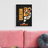 Toile "Rêver, planifier, exécuter Tiger Canvas art (Insitu(Salon))