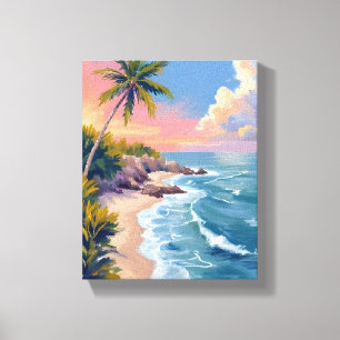 Toile Rêverie d'eau salée Mer de peinture à l'aquarell