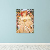 Toile Reverie par Alphonse Mucha (Insitu (Plancher de Bois))
