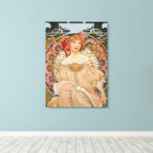 Toile Reverie par Alphonse Mucha (Insitu (Plancher de Bois))