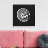 Toile Revers de la pièce représentant Pegasus (Insitu(Salon))