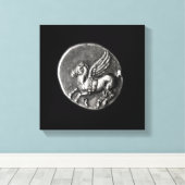 Toile Revers de la pièce représentant Pegasus (Insitu (Plancher de Bois))