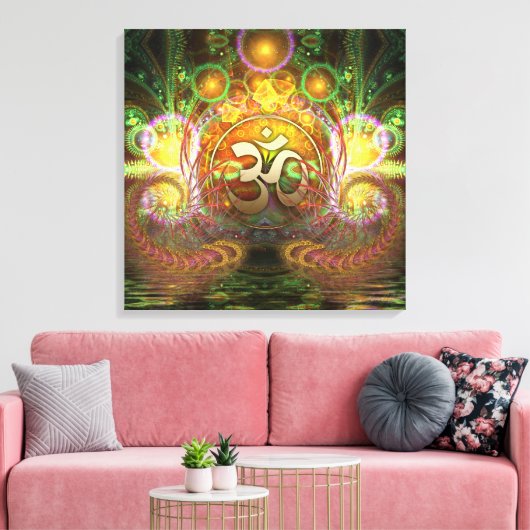 Toile Rêves Aum Dorés (Insitu(Salon))