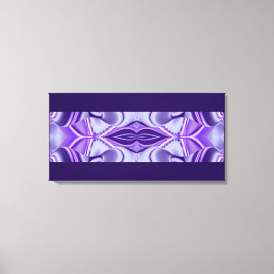 Toile Rêves de fleurs violettes, Art de fantaisie abstra