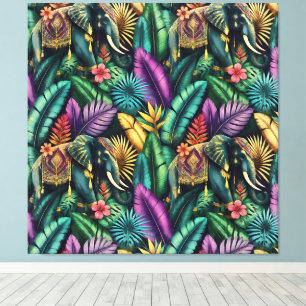 Toile Rêves de jungle d'éléphant indien Surface transpar