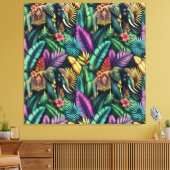 Toile Rêves de jungle d'éléphant indien Surface transpar (Insitu(Salon))