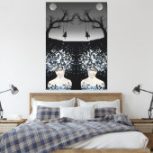 Toile Rêves de la Lune : Liberté et solitude (Insitu(Chambre))