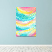 Toile Rêves de piscine à marée tropicale (Insitu (Plancher de Bois))