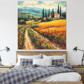 Toile Rêves toscans dorés (Insitu(Chambre))