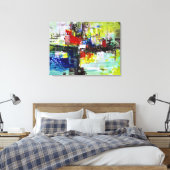 Toile "Rêves Vifs", Art Abstrait (Insitu(Chambre))