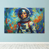 TOILE RÊVEUR DE L'ÈRE SPATIALE 4 (Insitu (Plancher de Bois))