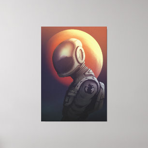 Toile Rêveur perdu dans l'espace Astronaute Art cosmique
