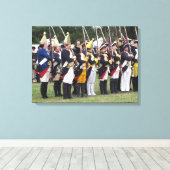 Toile Révolution américaine, soldats de l'Hesse (Insitu (Plancher de Bois))