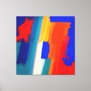Toile "Rhapsodie framboise" Art abstrait
